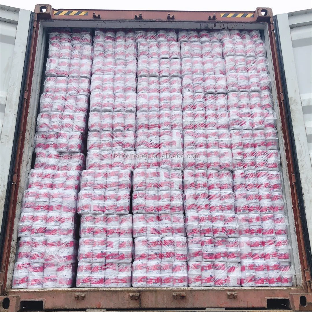 Recycled Pulp 4 Rolls Pack Hotel Room Standard Roll Soft Flushable Paper Core Toilet Paper Sanitary Paper