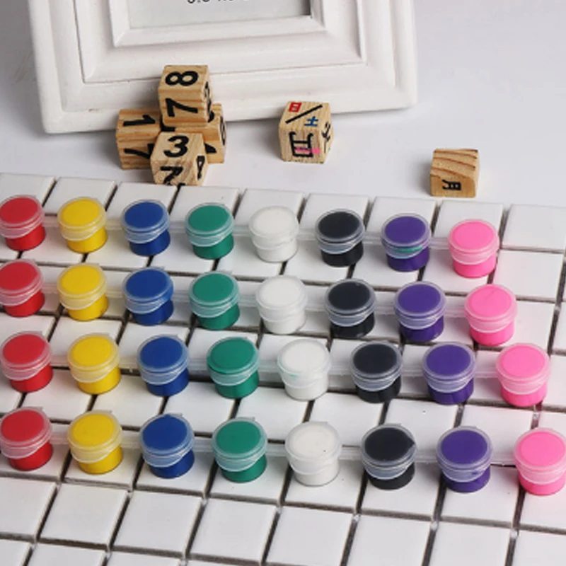 Самые продаваемые товары 2 мл акриловая цвет комплект ювелирных изделий различных 6 видов цветов дешевые набор акриловых красок