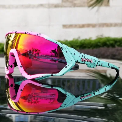 Polarized Cycling Glasses 5Lens  Men Women Outdoor UV400 Sport Hiking Bike Sunglasses Driving Fishing Cycling Eyewaer