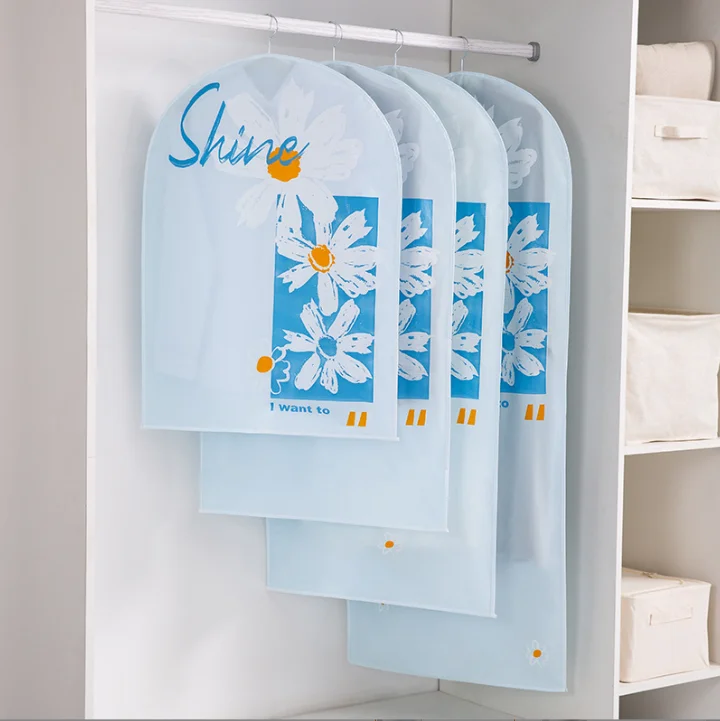 Durable Gown Cover and Dust-Proof Clothing Storage Bag Reusable Jacket Dust Cover for Wardrobe Household