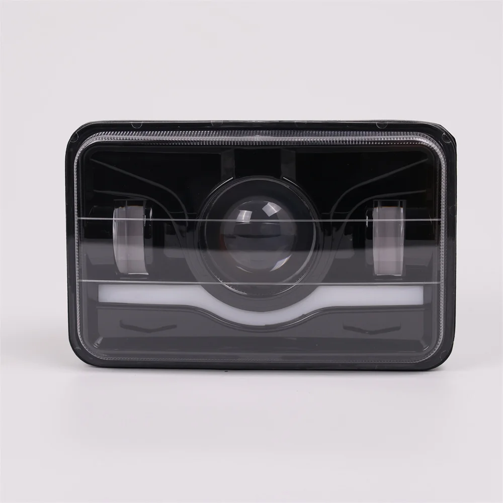 product tiypeor 5inch motorcycle truck front square led headlight with high low beam drl replacement for cherokee limited sport utility-7