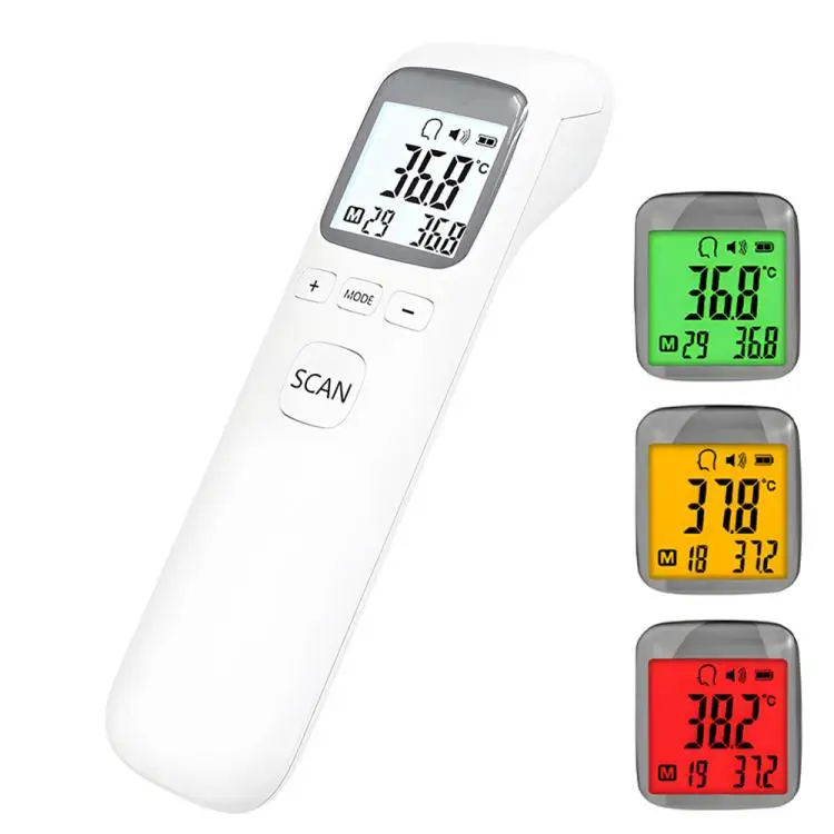 Non-Contact Infrared Thermometer for Forehead Instant Accuracy Readings Fever Alarm 32 Readings Memory Recall LCD Display