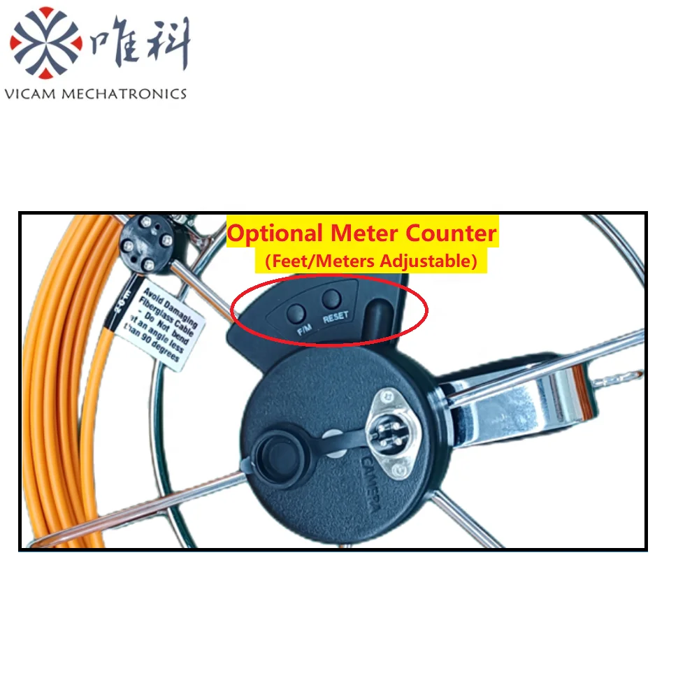 10mm Mini Borescope Inspection Camera 8 Inch Screen With DVR System 20m to 50m Portable Drain Sewer Detector