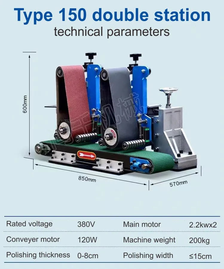 Demurring New Automatic Metal Sanding & Polishing Flat Grinding Machine with Disc ...