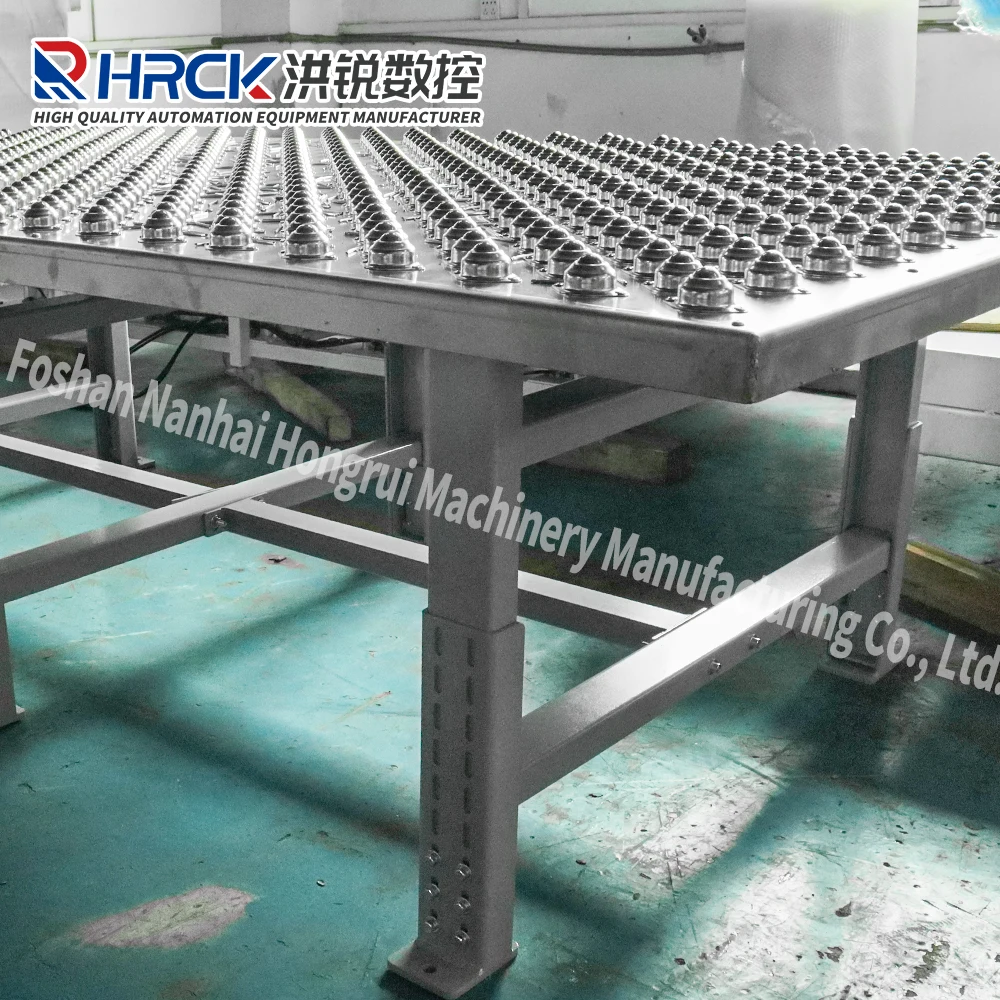 Hongrui manual roller assembly table for wood manufacturing plants