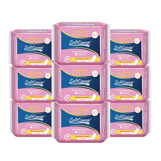 Women Menstrual Period Panty Liner Super Soft Surface Ultra Thin Wingless Panty Liner
