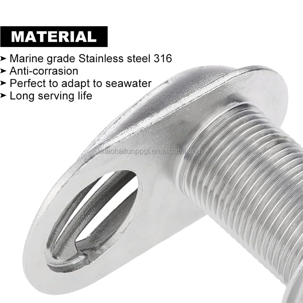 Little Dolphin Marine Grade Stainless Steel 316 Boat Intake Threaded