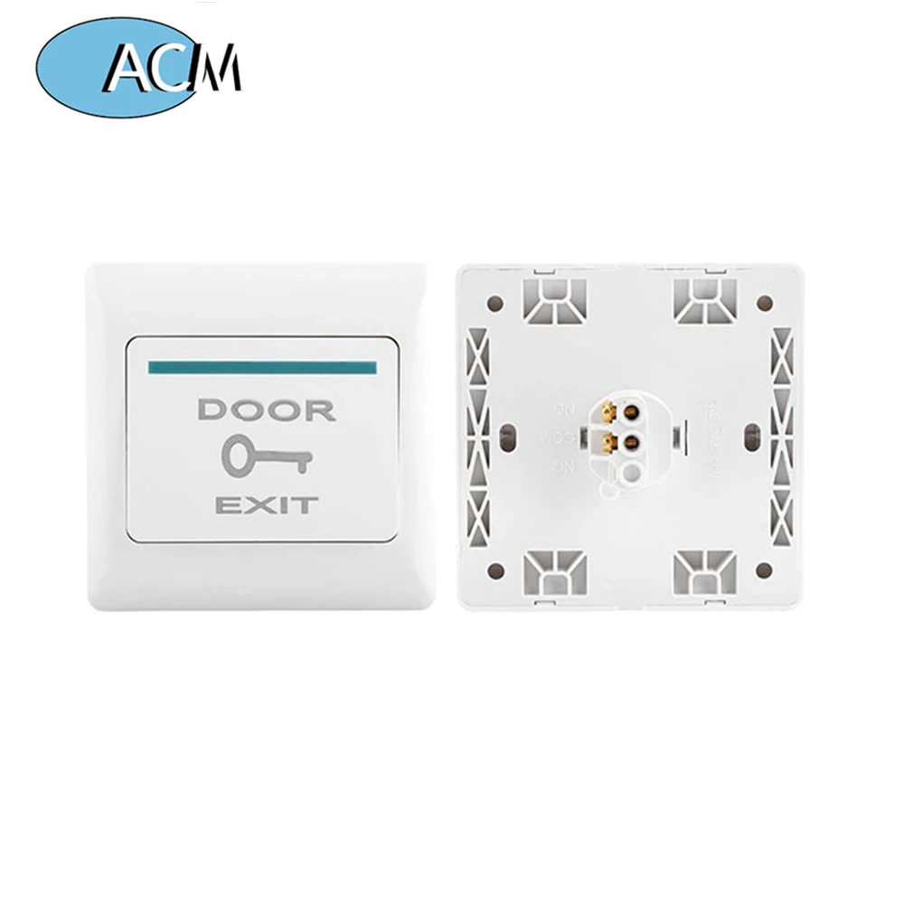 Exit Button White Plastic Exit Push Release Button Switch for Door Access