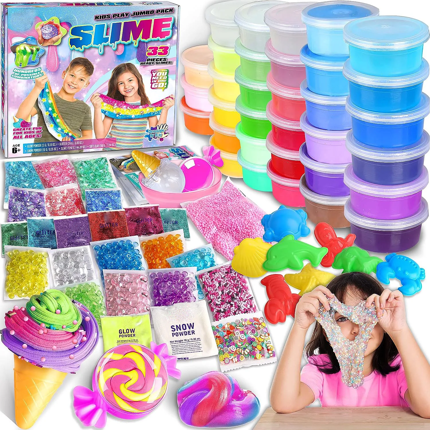 Perfect Kraft Slime Pack to DIY Big Fluffy Slime Making Kits Super Party  Favors Gift Toys for Kids