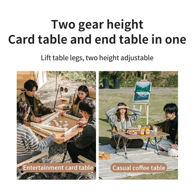 Naturehike Nest Creek Lifting Folding Table Outdoor Height Adjustable Ultralight Aluminum Alloy Table