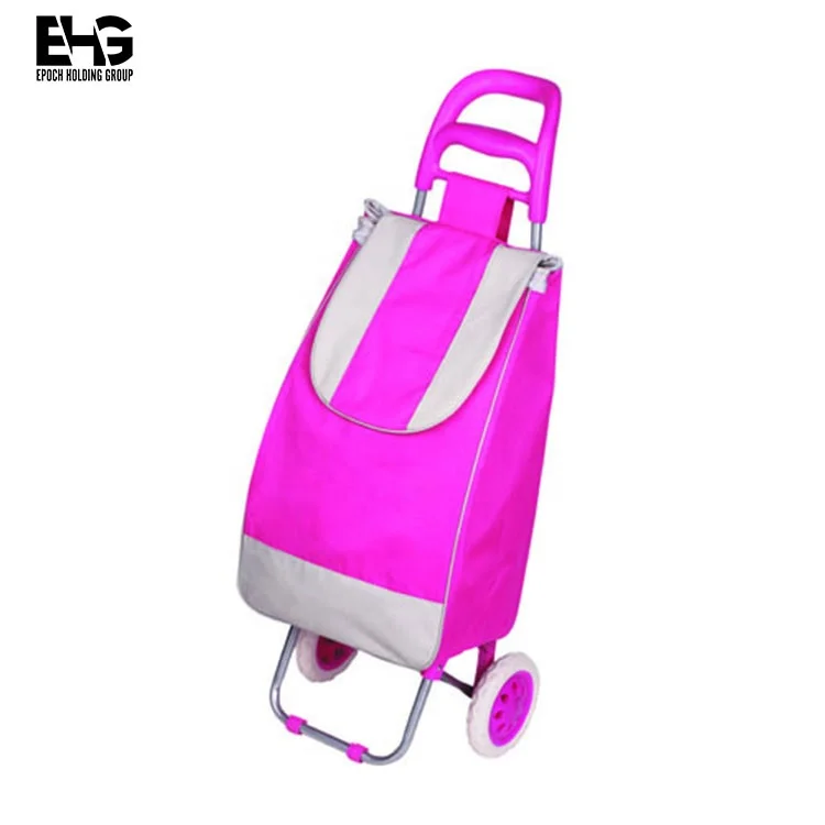 Foldable Reusable Cotton Shopping Cart Bag Folding Shopping Trolley Bag