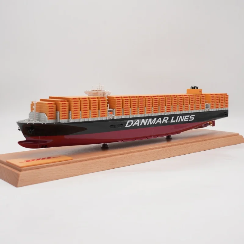 【LAC】Custom Made 45cm DANMAR Workmanship Cargo Ship Model Scale 1:888 Simulation Container Ship Model for Business Gift
