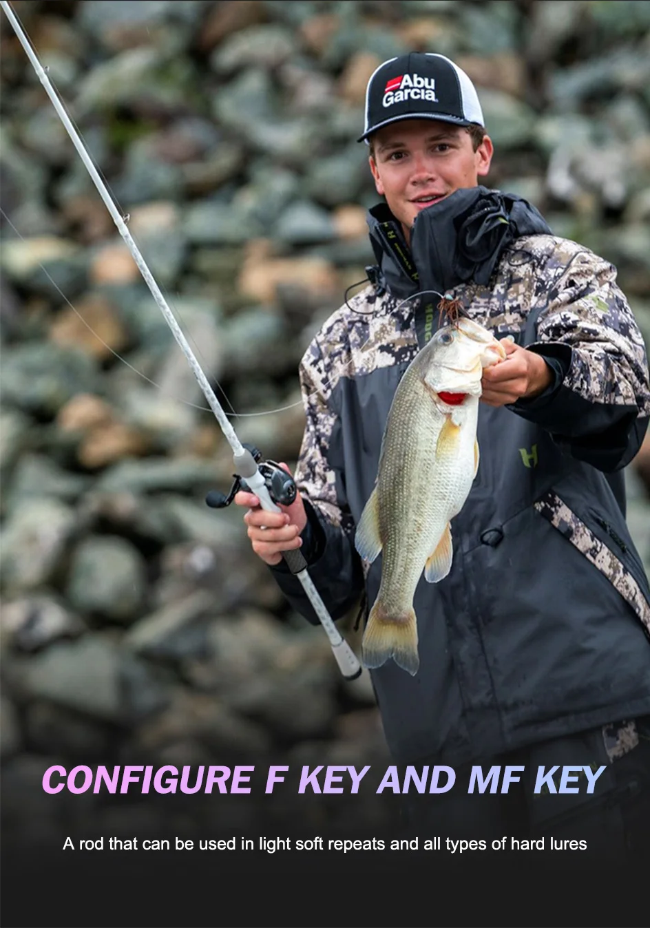 Abu Garcia Long Distance Carbon Throwing Rods for Offshore Fishing