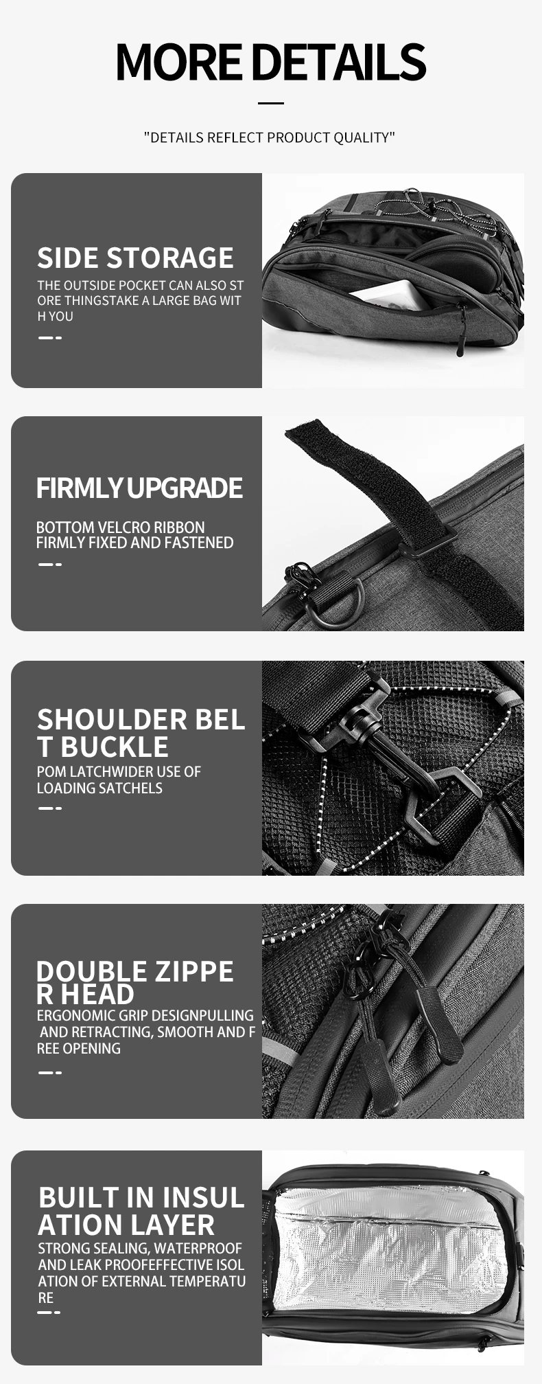 Large Capacity Road Bicycle Rear Pannier Bag Riding Satchel Waterproof Bike Travel Bag Buy