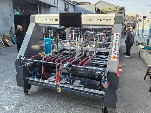 ZH-1450XAG Basic Module Automatic Crash Lock Bottom Paper Box Folder Gluer Machine 6