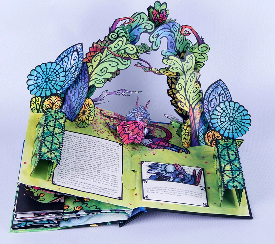 Educational Color Pop up Opposite Books for Children Printed Pop up Guide Book POP up Story Book