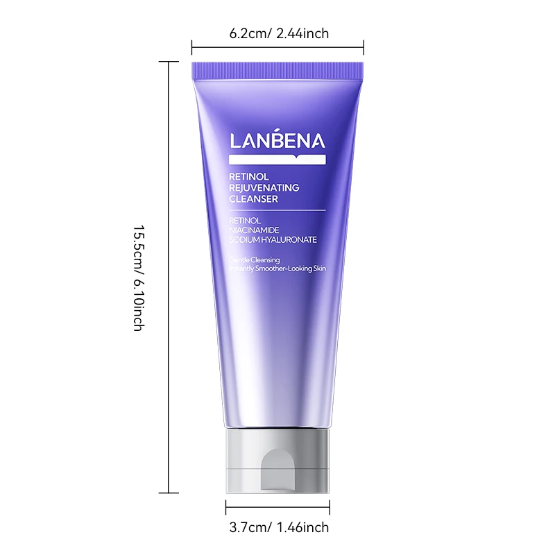 product lanbena new arrival product hyaluronic acid facial face  anti aging wash facial cleanser-12