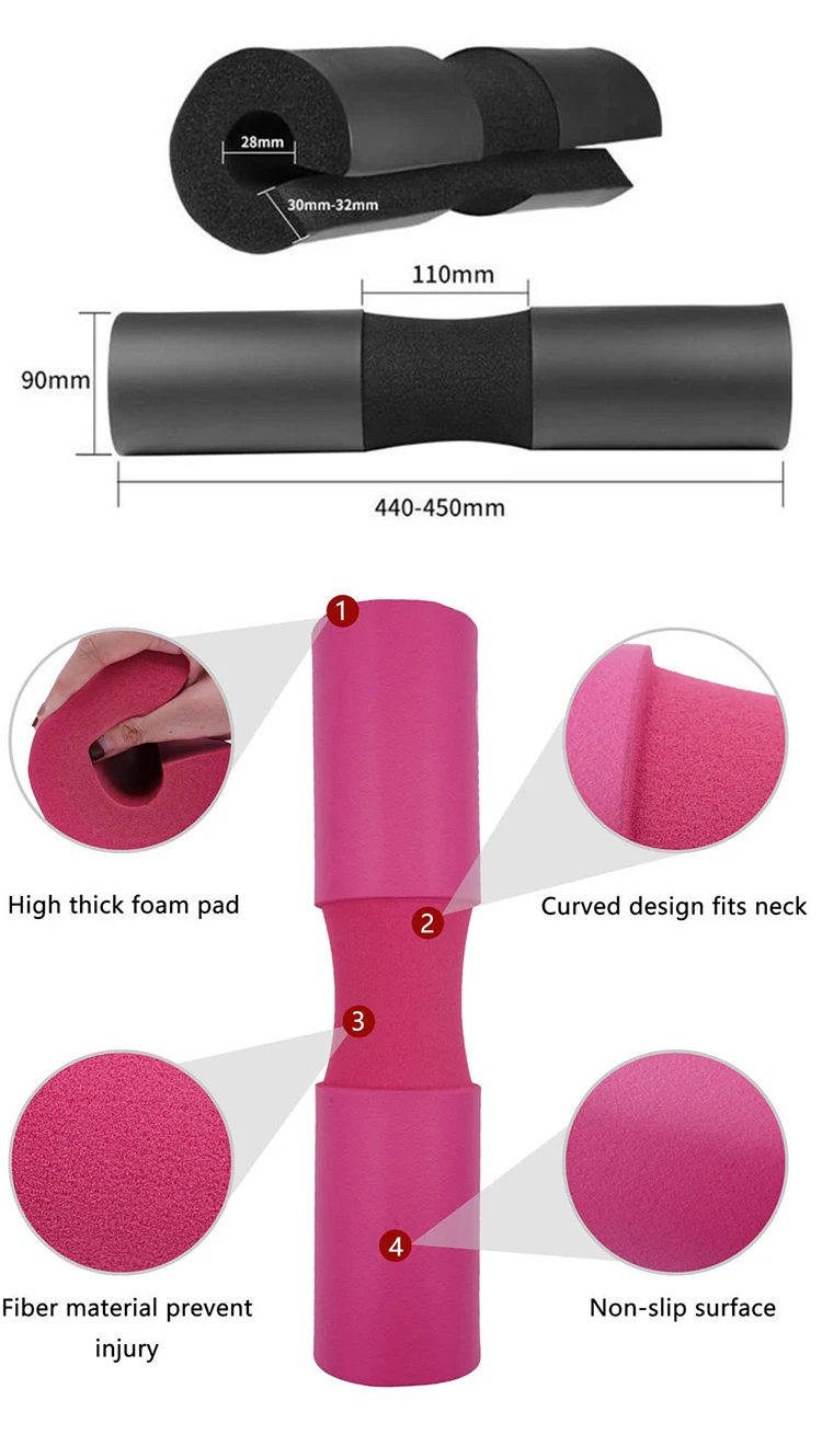 Weightlifting Squat Barbell Pad Supports Squat Bar Weight Lifting Neck