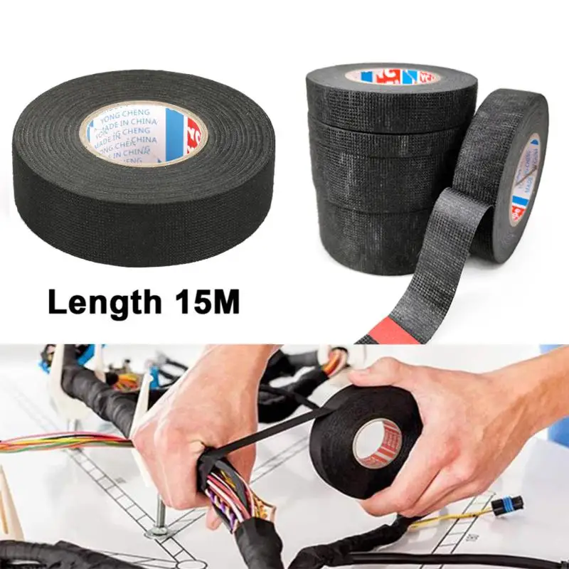 15m Electrical Insulation Tape Heat-resistant Wiring Harness Pet Bundle ...