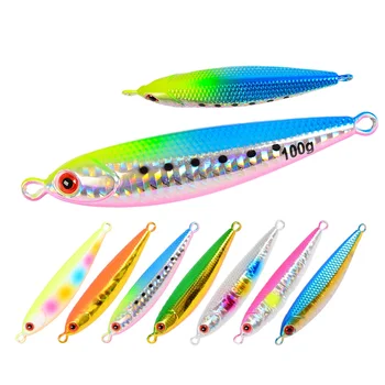 New 60g 80g 100g Metal Jig Lure Lead Alloy Slow Jig Lead Fishing Baits Luminous Fishing Lure Hard Speed Jig Lure – Metal Jig – view 2