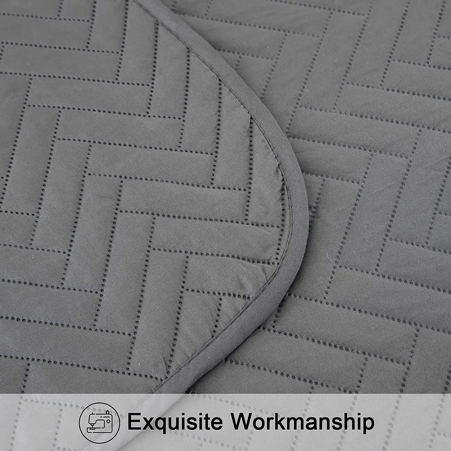 Queen Quilt Bedding Set,3 Piece Grey Soft Microfiber Lightweight Bedspread Coverlet Buy