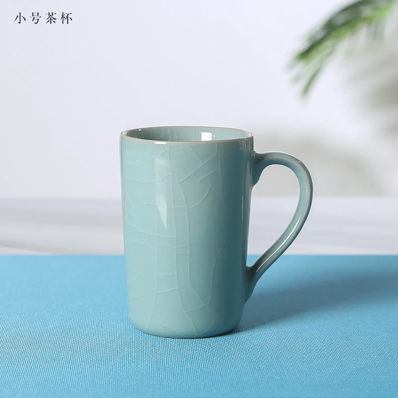 product 2025 factory wholesale longquan celadon traditional cups saucers coffee customized water drinking ceramic tea cups-7
