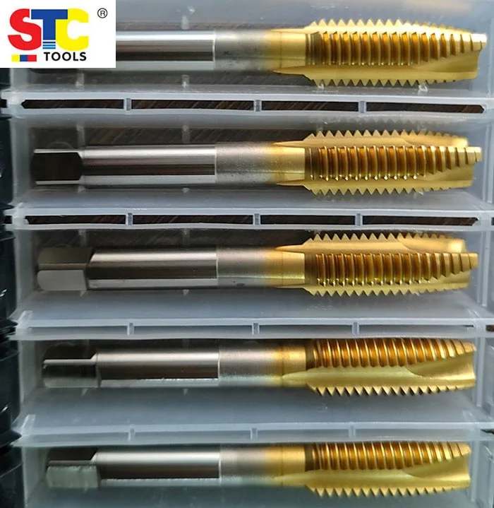 HSS-E HSS-PM High Performance Thread Tapping Coated Spiral Point Spiral Flute Machine Tap