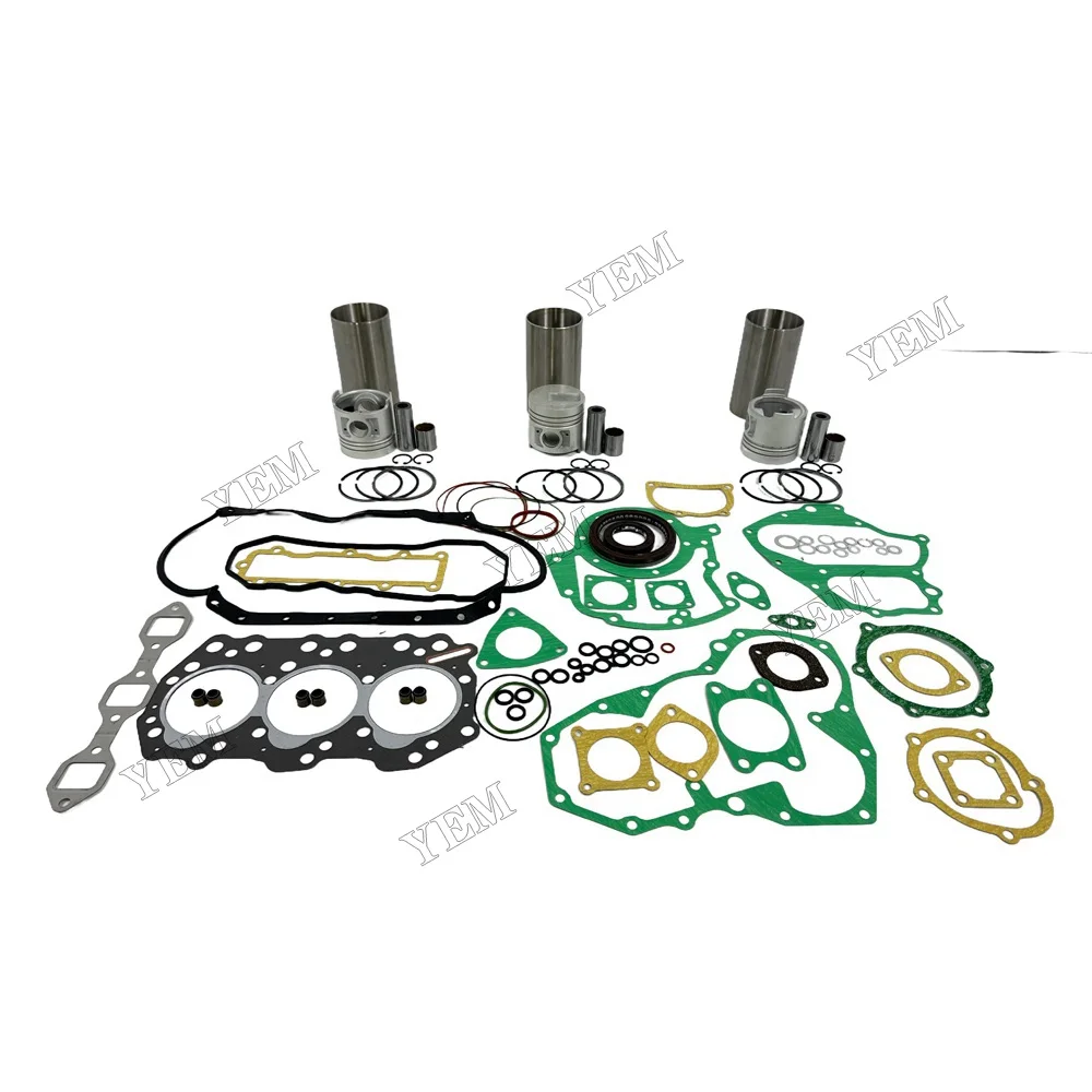 For Mitsubishi S3Q2 Overhaul Kit With Gasket Set Engine Rebuild Kit 5