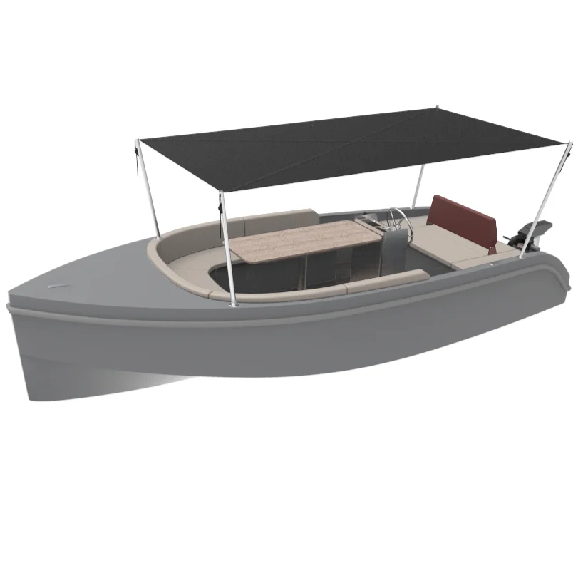 Ecocampor 18ft Open Recreational Aluminum Boat With Centre Console And