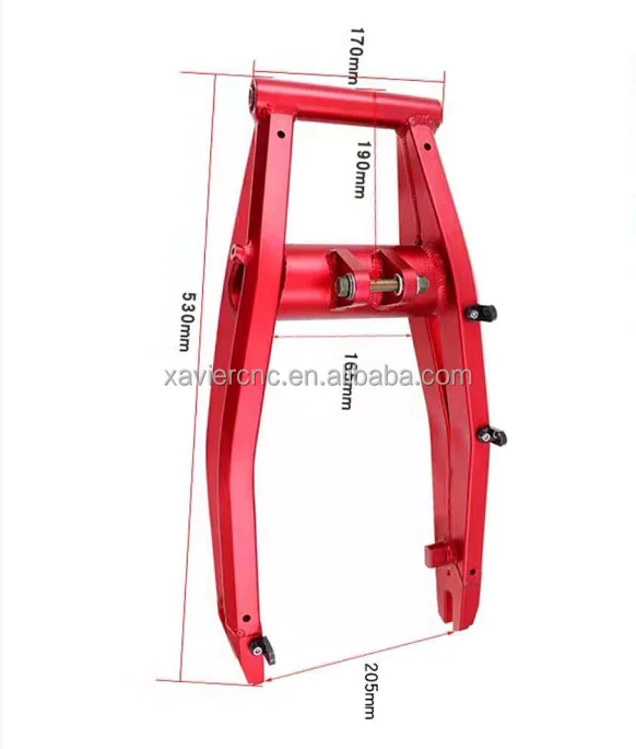 Low price custom CNC rear swing arm for dirt bike/Electric Scooter