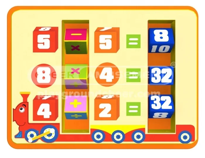 Настенная игровая панель, арифметическая панель для образовательных игрушек от 3 до 15 лет, 80 куб. См х 60 куб. См, мягкое покрытие CN;JIA Cheer Amusement