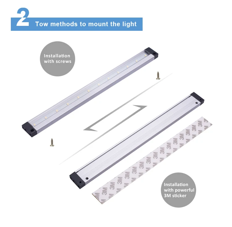 CE ROHS 12V/24V Dimmable Motion Sensor Kitchen Closet Light Under Cabinet Led