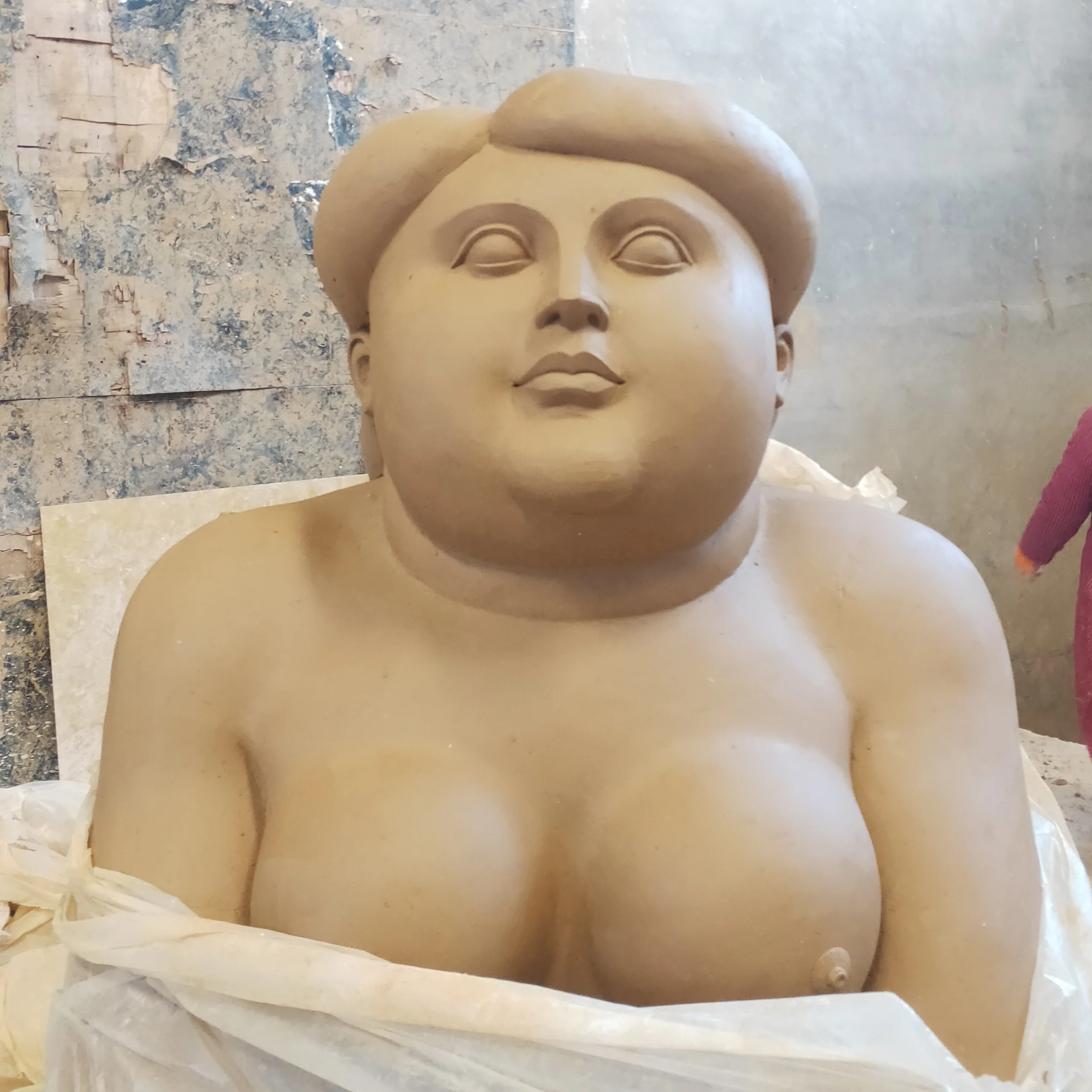 Customized Fernando Botero Fat Woman Bronze Life Size Statue Human Body Art Mall Landscape Decoration Urban Garden Sculpture