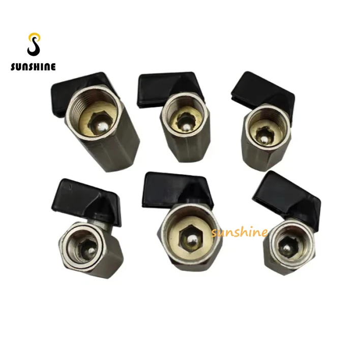 SS Pressure Washer 1/8" 1/4" 3/8" 1/2" Threaded Mini Brass Ball Valve  Male to Female Air Compressor Water Gas Shut Off Valve