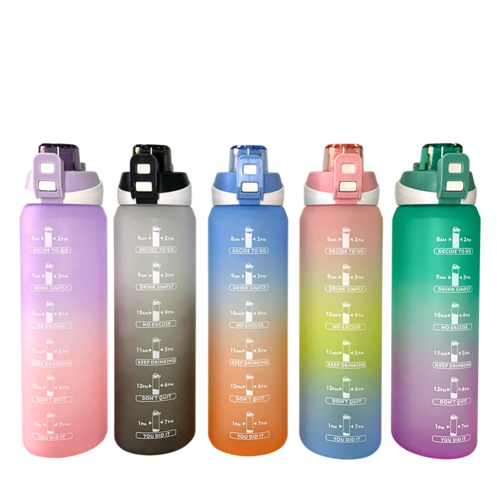 Gradient Motivational Water Bottle (32 oz)