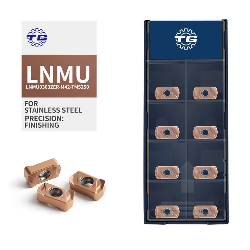 TG 高品質 LNMU CNC旋盤用ターニングツール LNMU0303 カーバイドミリングインサート ステンレス鋼用 PVD/CVDコーティング OEM対応