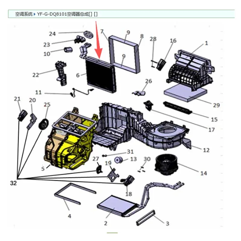 New Zxauto Terralord Pickup Truck Evaporator With Piping Assembly