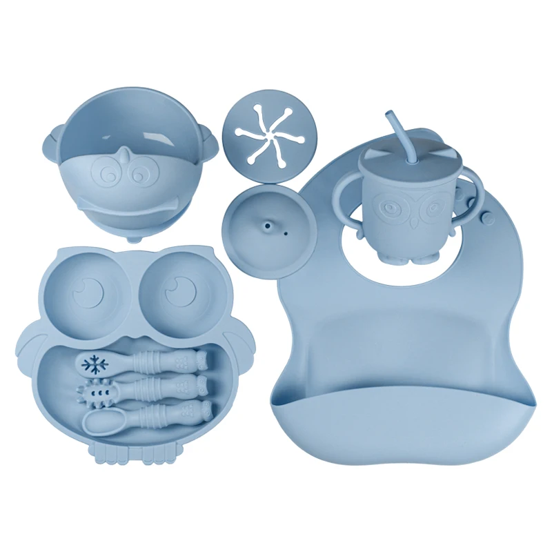 The Xlee Is Dishwasher Safe Baby Feeding Set Silicone Suction Baby