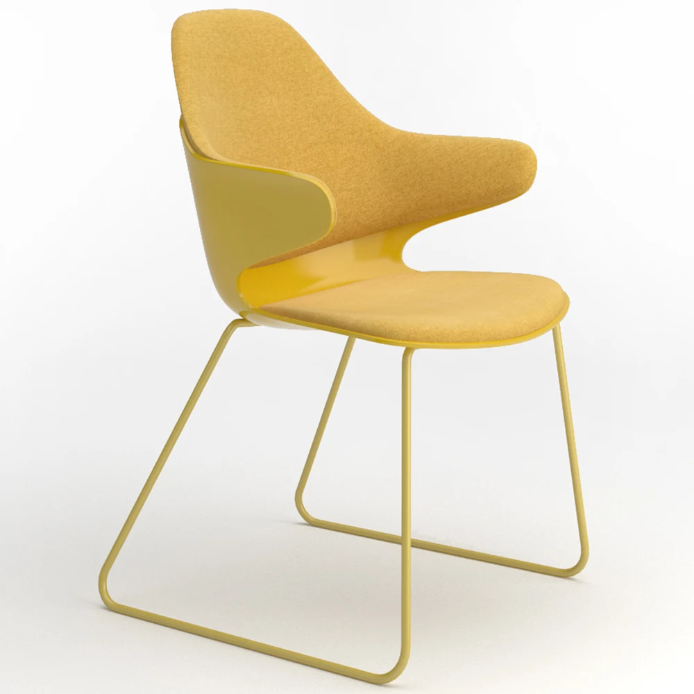 Plastic Modern Luxury Cafe Chair With Metal Legs details