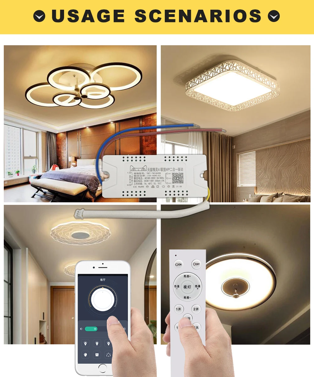 Ac220v Lamp Smart Pro App 230ma Constant Current Power Supply 185-265v ...