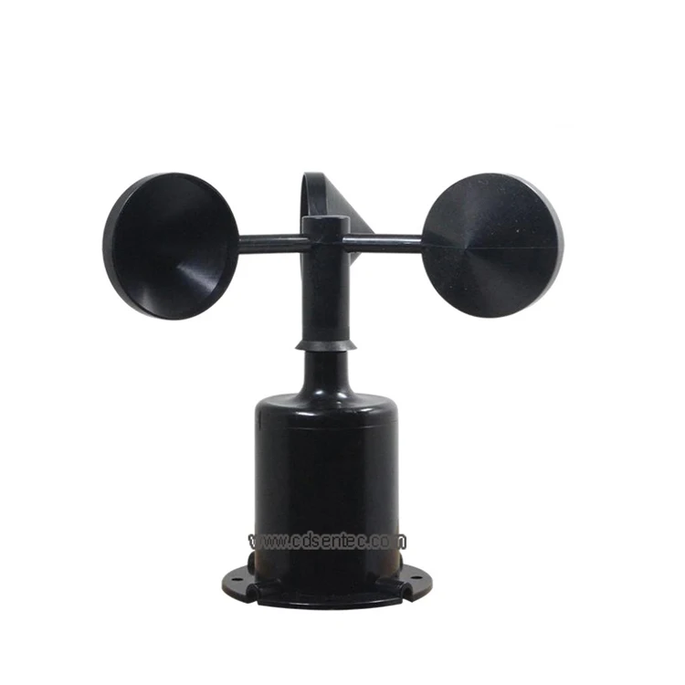 Analog Output Weather Station Air Mechanical Wind Anemometer With Three ABS Cup