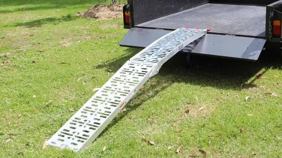 Arebos 2X Rampa Plegable | Rampas De Carga 400 Kg MAX. | Rampa Plegable Para Moto Y Rampa De Acceso | Acero | Plegable