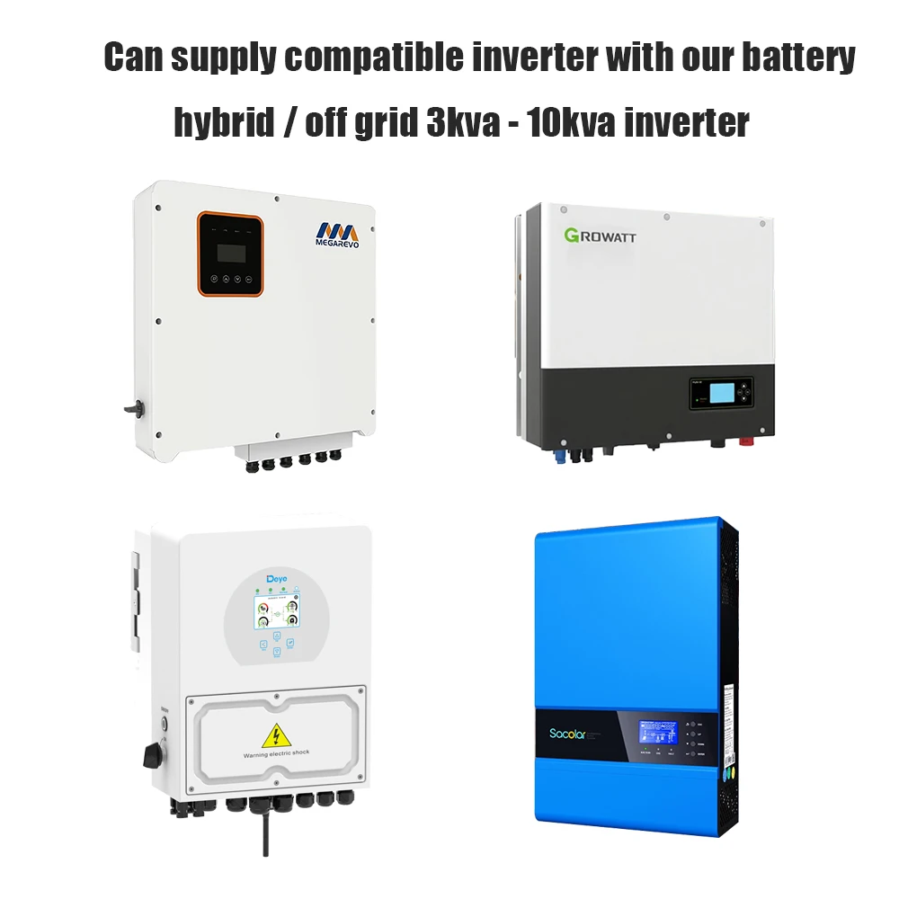 Greflow Powerwall Lifepo4 10 Kwh Inverter Battery 10kwh Growatt Lithium ...