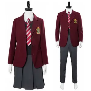 Custom Winter Australian French Germany USA Girls UK Canada Spain American England Maroon British School Uniform