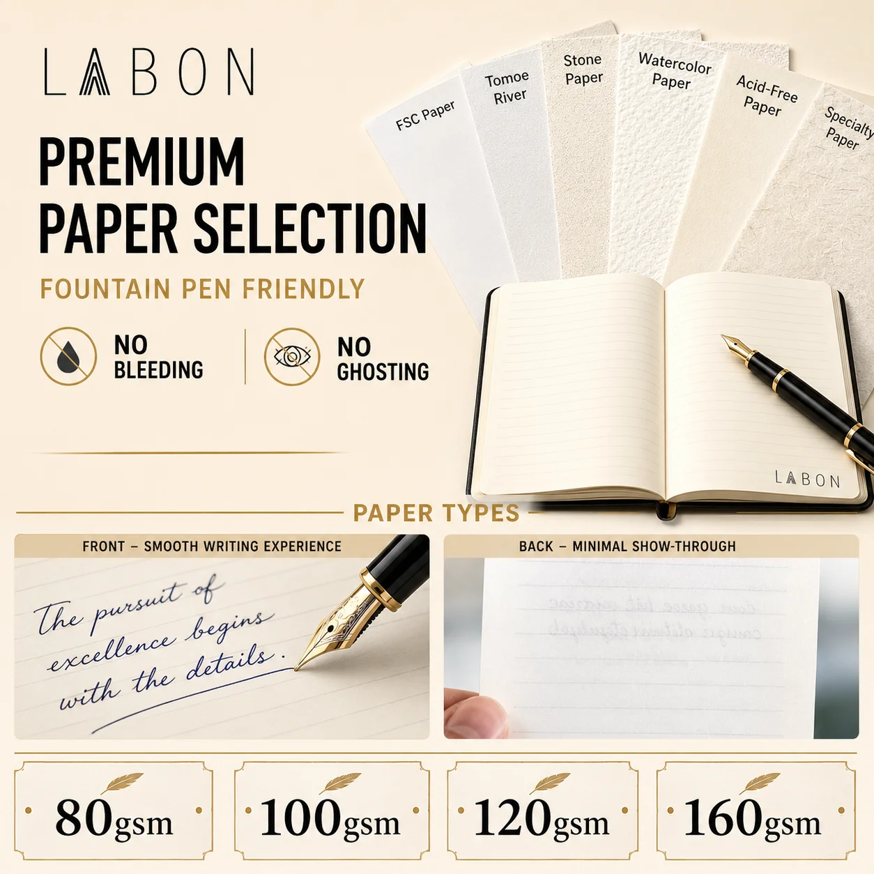 LABON Manufacturer Square Personalize Paper Notebook Large Size Arabic Quran Book