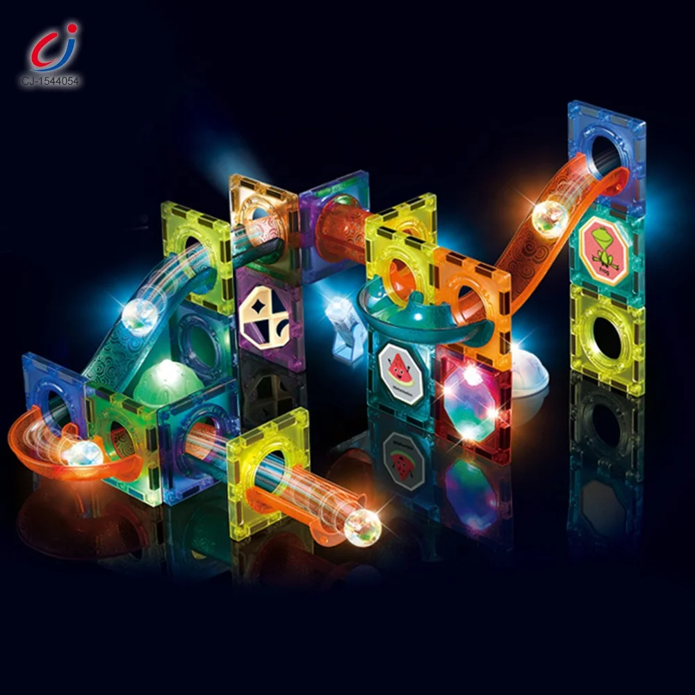 49PCS Magnet Paradise Light Magnetic Blocks Marble Run