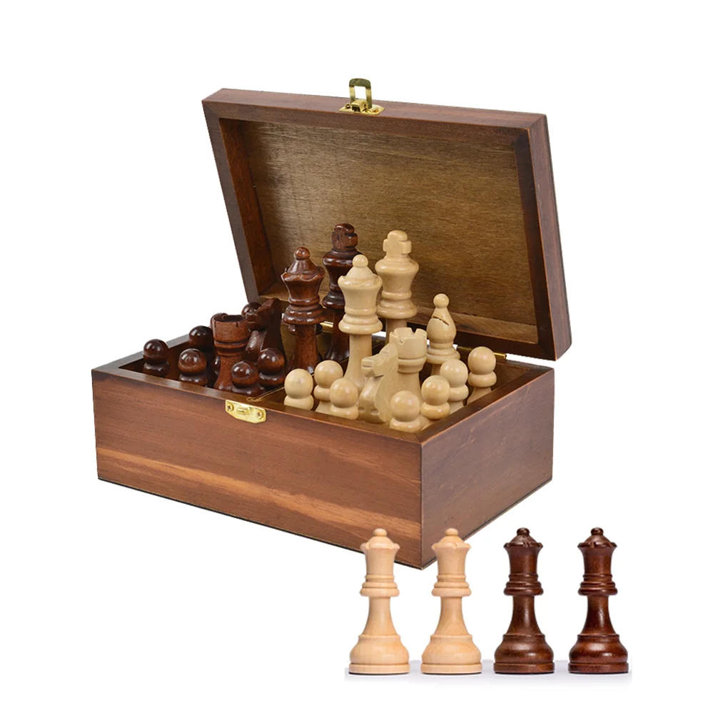 We Games English Staunton Tournament Chess Pieces In Wooden Box