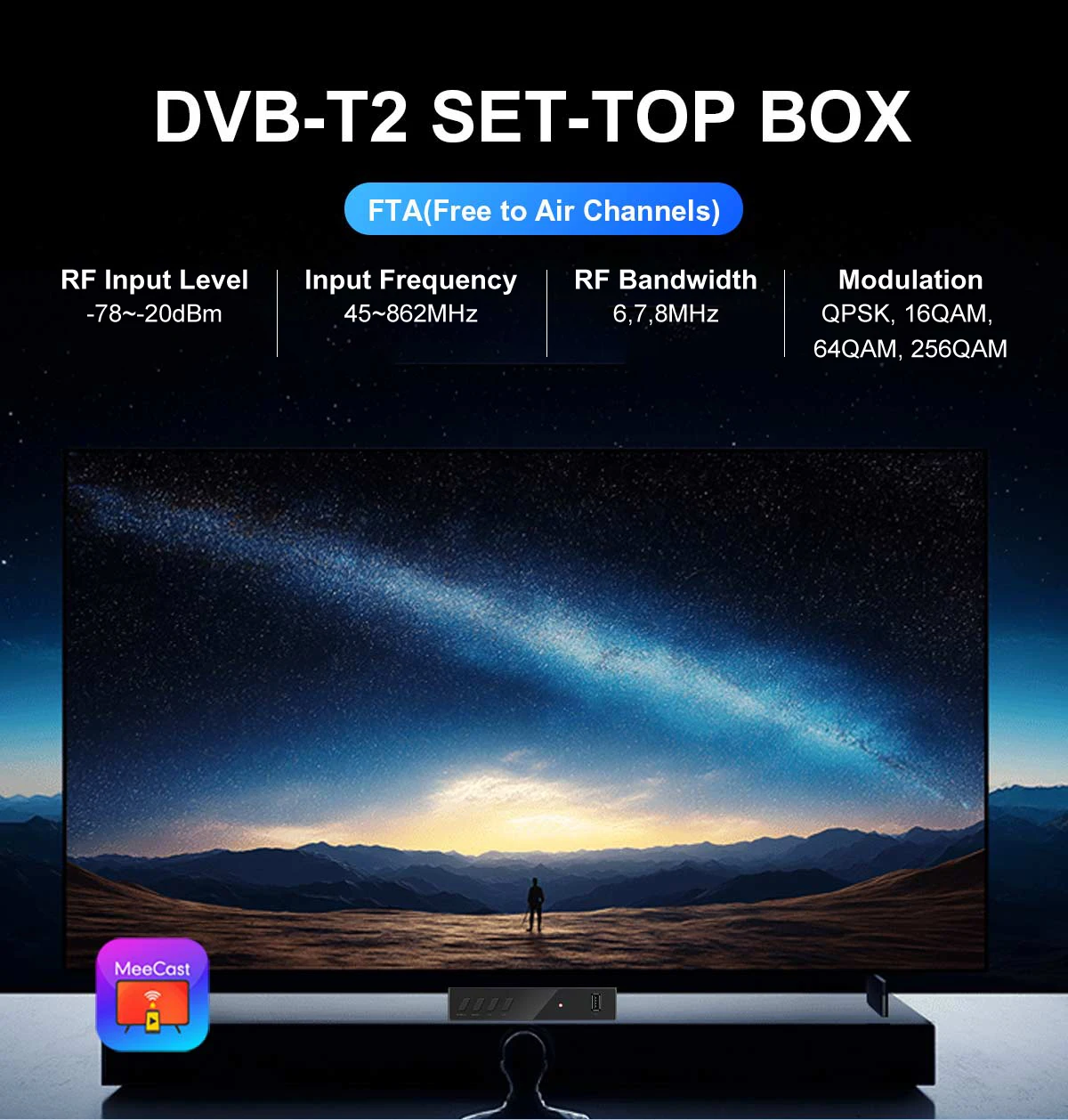 product dvb t2 tv digital tuners free to air meecast hd dvb t2  tv box gx6705 sunplus1509c mt2200 chip receiver set top box-55