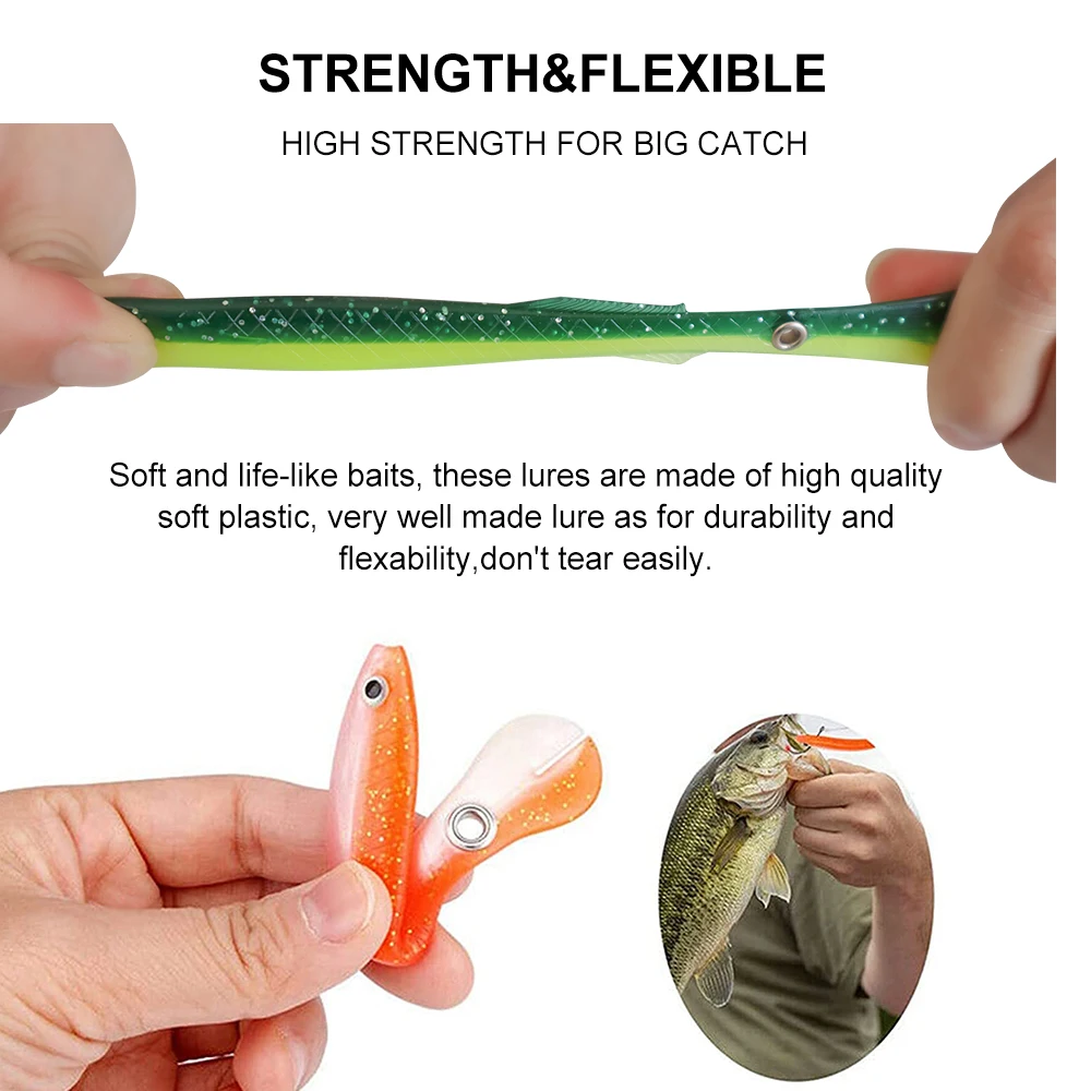 ESFISHING New 2022 Soft Bait Bionic Loach Swimbait Simulate Fishing Soft Lure