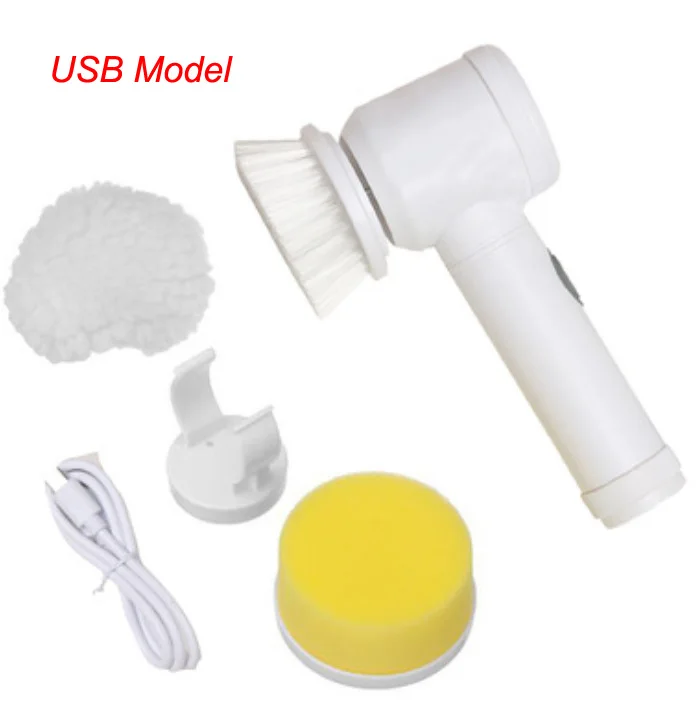 Набор щеток для чистки, миниатюрные портативные электрические вращающиеся щетки для кухни, ванной, раковины, пола, туалета